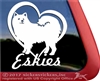 American Eskimo Dog Eskie Dog Car Truck RV Window Decal Sticker