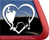 Love Aussie Heart Australian Shepherd Dog Car Truck RV Window Decal