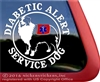 Australian Shepherd Diabetic Alert Service Dog Car Truck RV Window Decal