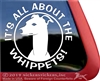 Whippet Window Decal