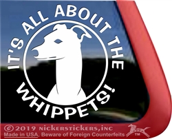 Whippet Window Decal