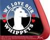 Whippet Window Decal