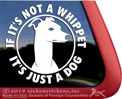 Whippet Window Decal