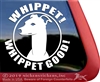 Whippet Window Decal