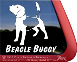 Beagle Dog Window Decal