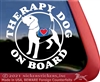 Beagle Therapy Dog Car Truck Window Decal Sticker