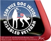 Belgian Malinois  Service Dog Car Truck Window Decal Sticker