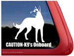 Belgian Malinois Window Decal