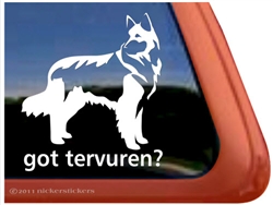 Belgian Tervuren Window Decal