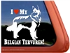 Belgian Tervuren Window Decal