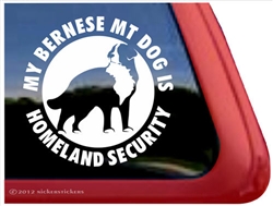 Bernese Mountain Dog Window Decal