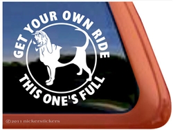 Bloodhound Window Decal