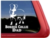 Border Collie Dad Car Truck RV Vinyl Dog Window Decal Sticker