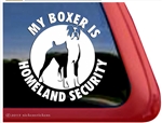 Guard Dog Boxer Dog Decal Sticker Car Auto Window iPad