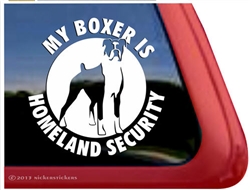 Guard Dog Boxer Dog Decal Sticker Car Auto Window iPad