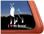 Boxer Dog Decal Sticker Car Auto Window iPad