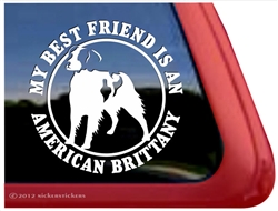 American Brittany Window Decal