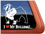 Bulldog Window Decal