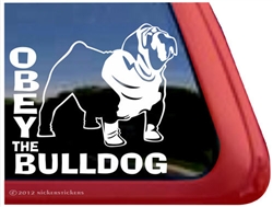 Bulldog Window Decal