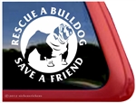 Bulldog Window Decal