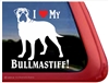 Bullmastiff Window Decal