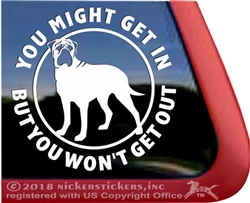 Bullmastiff Dog Car Truck RV Window Tablet Laptop Decal Sticker