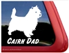 Cairn Terrier Dad Dog iPad Car Truck Window Decal Sticker