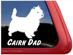 Cairn Terrier Dad Dog iPad Car Truck Window Decal Sticker