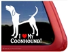 Coonhound Window Decal