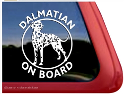 Mini Dalmatian Window Decal