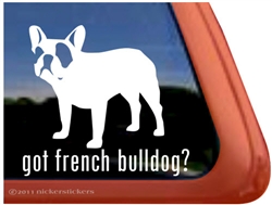 French Bulldog Window Decal