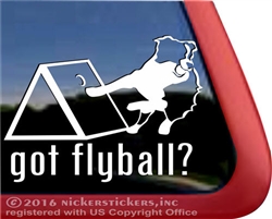 Flyball Dog Sport Australian Shepherd Border Collie Car Truck RV Window Decal Sticker