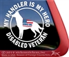 German Shepherd Service Dog Window Decal