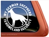 German Shepherd Window Decal