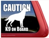 Caution K9 On Board German Shepherd Dog Car Truck RV Window Decal Sticker