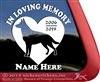 Custom Memorial German ShepherdDog Heart Love Head Car Truck RV Window iPad Trailer Decal Sticker