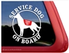 German Shepherd Service Dog Window Decal