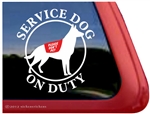 German Shepherd Service Dog Window Decal