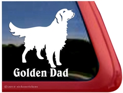 Golden Retriever Window Decal