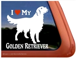 Golden Retriever Window Decal