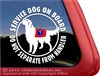 Golden Retriever Service Dog Window Decal