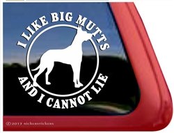 Great Dane Window Decal