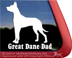 Great Dane Window Decal