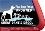 Great Dane Window Decal