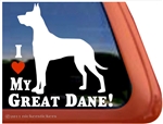 Great Dane Window Decal