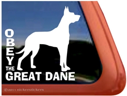 Great Dane Window Decal