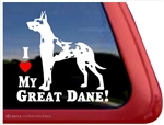 Great Dane Window Decal