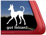 Ibizan Hound Window Decal