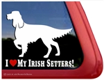 Love My Irish Setters Dog Car Truck RV Window Decal Sticker