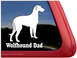 Irish Wolfhound Window Decal